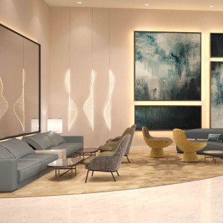 𝗞𝗘𝗠𝗣𝗜𝗡𝗦𝗞𝗜 𝗥𝗘𝗦𝗜𝗗𝗘𝗡𝗖𝗘𝗦 & 𝗦𝗨𝗜𝗧𝗘𝗦 𝗗𝗢𝗛𝗔
The renovation of the hotel lobby and suites is inspired by the impressive nature and culture of the country. The colours of the landscape and the architectural history form the basis of the design. Sea colours, sandy tones and sunny yellow together with fine ornamental patterns create a harmonious ensemble.
Design Concept & 3D Visualisations by Kitzig Interior Design
#kitzigdesignstudios #kitziginteriordesign #interiordesign #designconcept #hoteldesign #guestroom #doha #qatar #suites #hotellobby