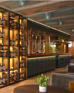 𝙈𝙀𝘿𝙄𝙏𝙏𝙀𝙍𝘼𝙉𝙀𝘼𝙉 𝙍𝙀𝙎𝙏𝘼𝙐𝙍𝘼𝙉𝙏⁠
⁠
Sunny yellow and turquoise blue lend the restaurant with its Mediterranean cuisine a warm southern flair. Ceiling patterns, small tiles and decorations bring vibrancy to the dining room and draw the eye to the details.⁠
⁠
3D Visualisation and Design by Kitzig Interior Design ⁠
⁠
#kitzigdesignstudios #kitziginteriordesign #interiordesign #restaurantdesign #hospitalityconsulting #hospitalityinvest #hospitalitydevelopment #mediterraneankitchen #greekrestaurant