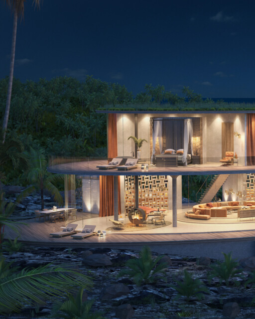 PRIVATE VILLAS RESORT⁠
⁠
The concept aims to combine nature and luxury by utilising existing spaces and buildings to create a stylish form of slow travel. The indoor and outdoor spaces merge through themes such as nature, light, shapes and materials that are found and processed locally. Guests can enjoy the flora, fauna and sky in &lsquo;nests&rsquo; or relax in sunny spots by the water. All buildings are transparent and intimate, with a focus on natural colours and materials that incorporate international design and craftsmanship.⁠
⁠
Design by Kitzig Interior Design ⁠
⁠
#kitzigdesignstudios #kitziginteriordesign #pureluxury #privateresidences #islandresort #luxuryescape #designconcept #residentialdesign #secretescapes #paradisedesign⁠