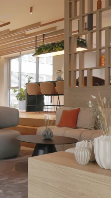 Deimel Lippstadt - Office Bistro
Every detail is designed to enhance the way people connect.
The bistro area encourages collaboration in a relaxed, inviting atmosphere, while the adjacent glass-enclosed meeting room offers a quiet retreat for confidential conversations. The transparent design preserves daylight and spatial flow, creating an environment that feels both open and intimate.
A workplace where thoughtful design supports every interaction.