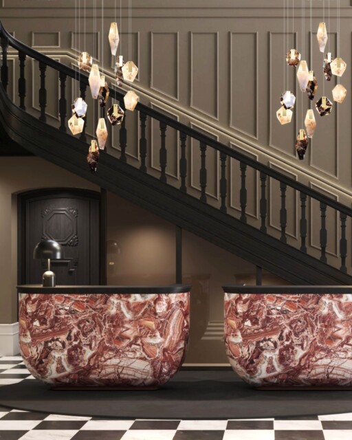 Schloss Lerbach, Bergisch Gladbach
The revitalization of Schloss Lerbach transforms the historic site into a 4-star superior hotel, creating a sensitive dialogue between history and contemporary interior design. The concept carefully preserves and integrates key historic elements. Custom wooden cabinets, the conservatory’s tiled floor, and original fireplaces have been restored and woven into the new concept.
#KitzigDesignStudios #Hospitality #Interiordesign