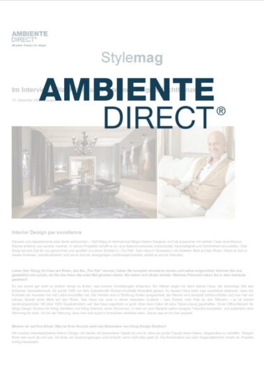 Ambiente Direct Olaf Kitzig Interview-titel Presse