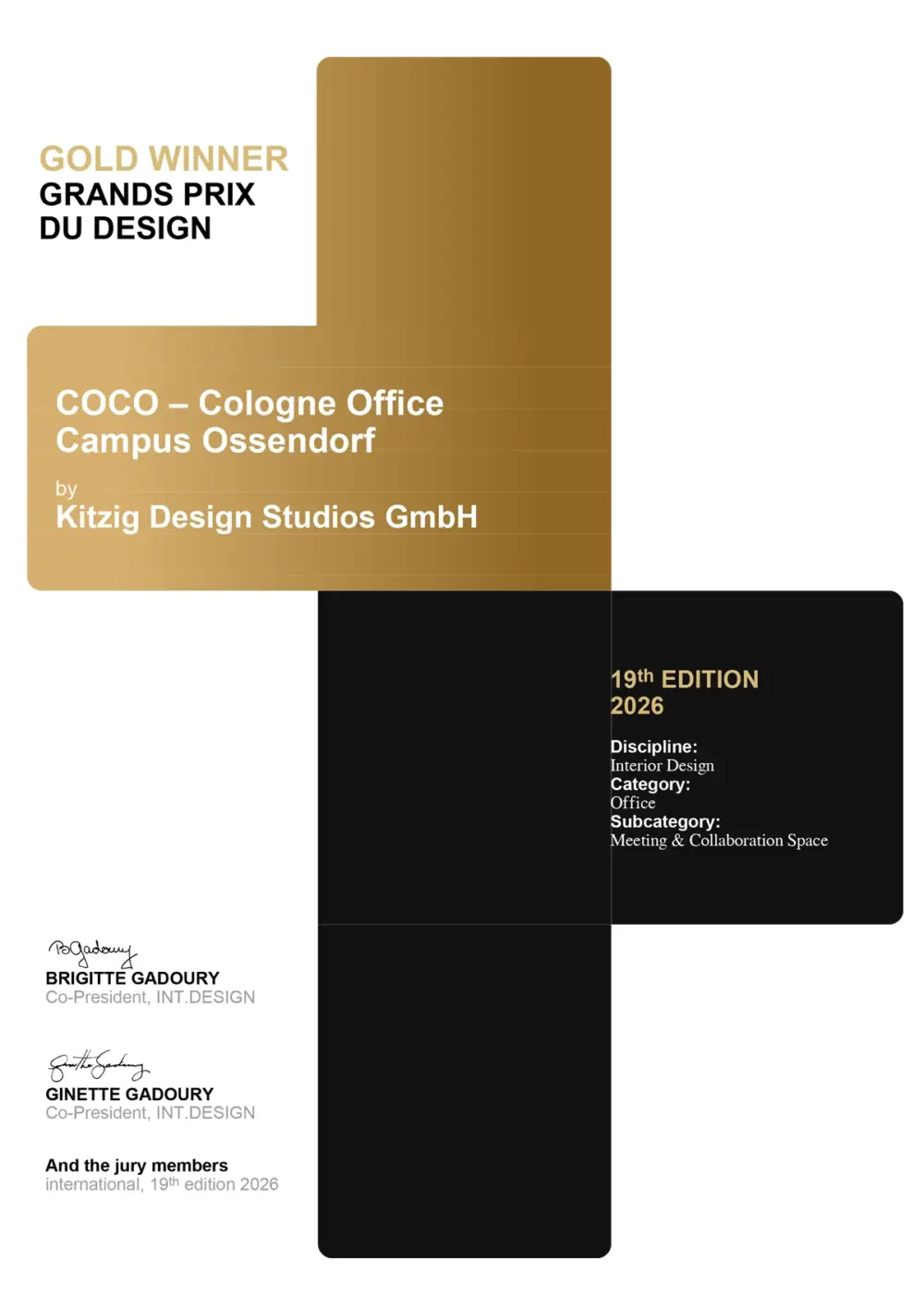 Gold und Silber für Kitzig Design Studios