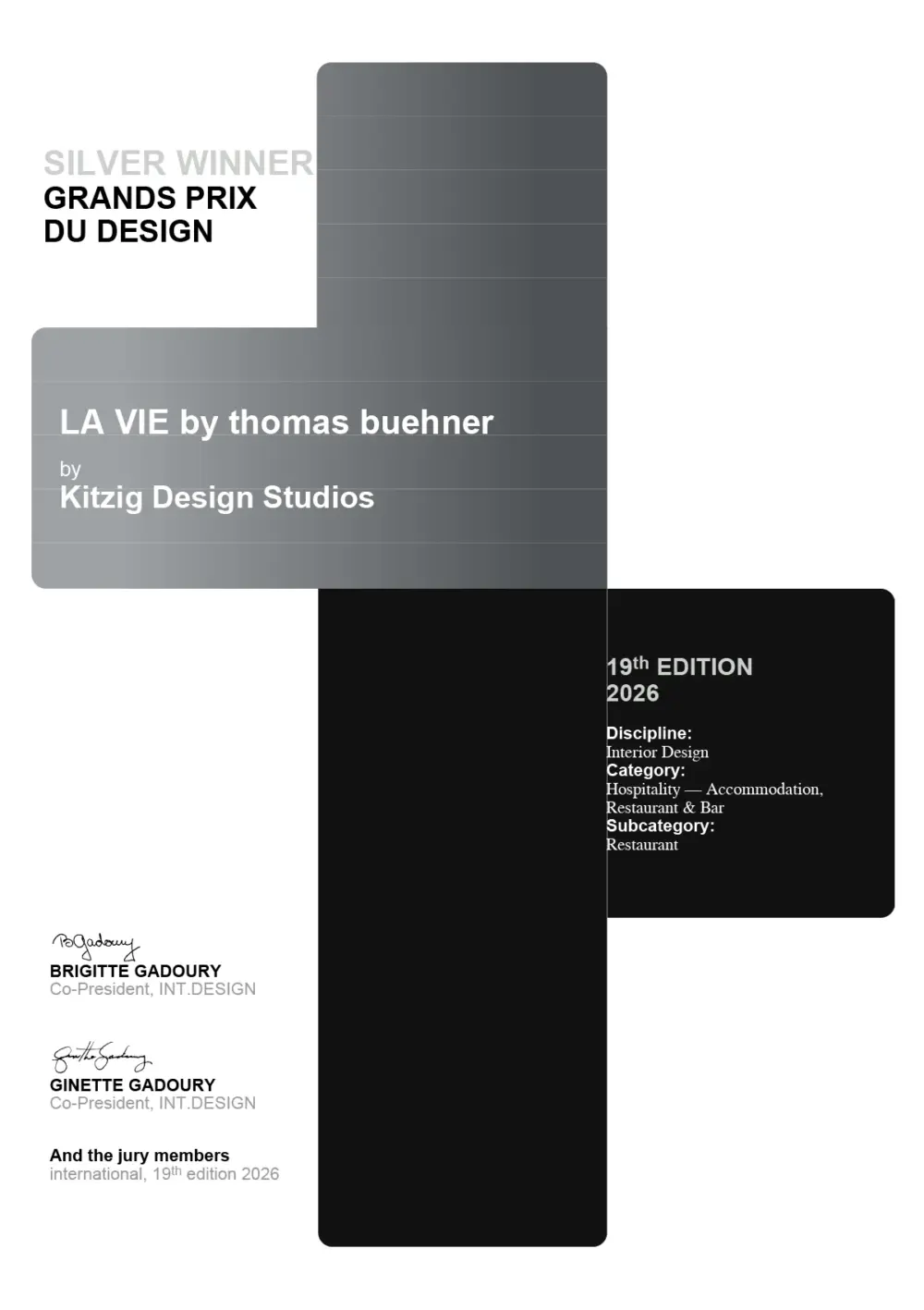 Gold und Silber für Kitzig Design Studios