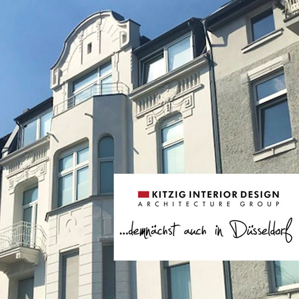 Kurz vor unserem 20-jährigen Jubiläum gibt es spannende Neuigkeiten: Kitzig Interior Design eröffnet zum 1. Oktober ein neues Büro am Standort Düsseldorf!