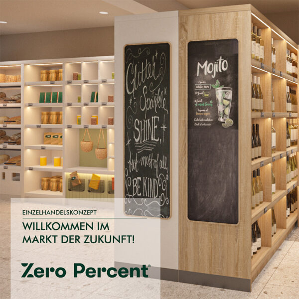 Zero Percent — Eröffnung Shop mit Café