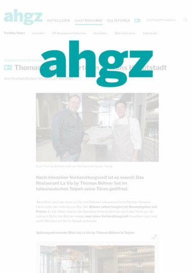 ahgz_LaVie_titel Presse