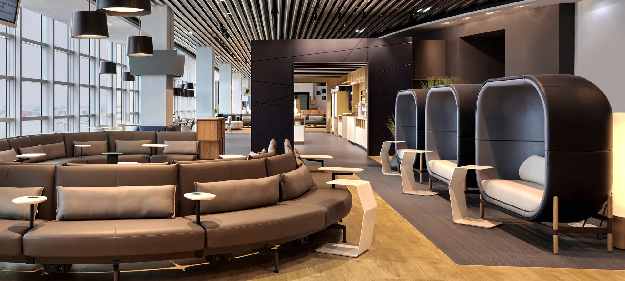 Lufthansa Lounges &mdash; international & national selection DE, GB, IT, US